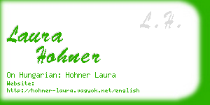 laura hohner business card